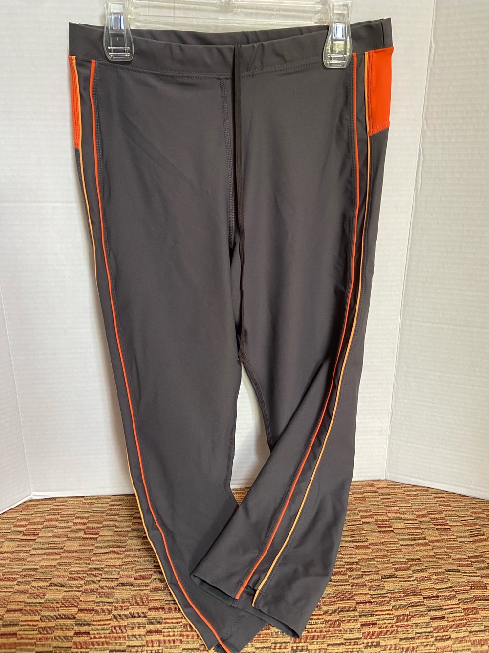 Xersion Women's Dark Gray Joggers with Orange Piping